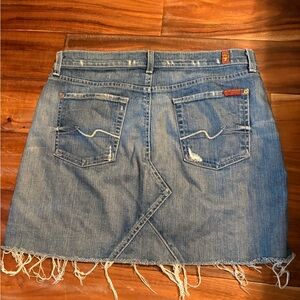 7 For All Mankind‎ Distressed Denim Skirt – Size 30